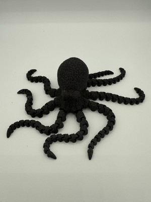 Lifelike Octopus 10.8  3D Printed Octopus ADHD/ADD Fidget Toy,Gifts,star black