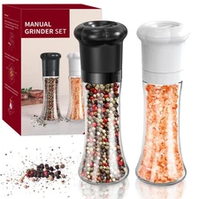 Manual Salt and Pepper Grinder Set For Professional Chef Refillable and Shakers