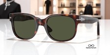 PERSOL PO3257S 24 31 Square Havana Green 51 mm Unisex Sunglasses