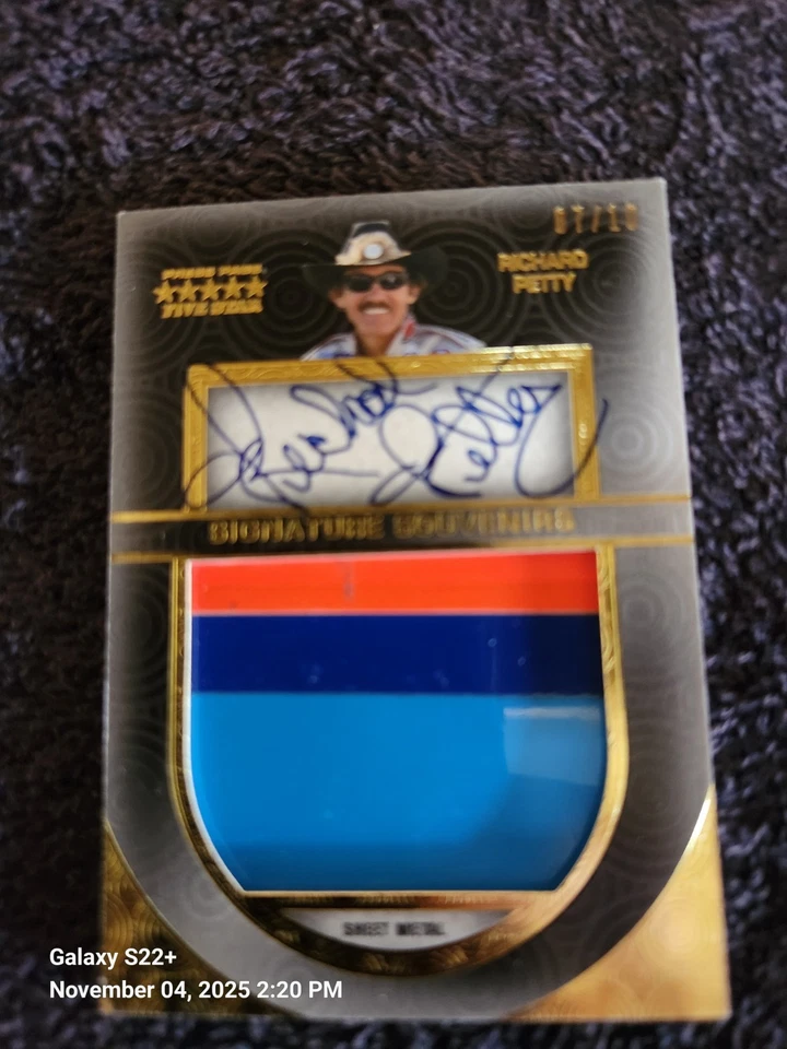 2013 Press Pass Signings Race Used Richard Petty Autographed Signed Card (7/10) - Image 2 of 4