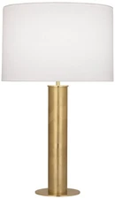 Michael Berman Brut 28 3/4" Modern Brass Metal Column Table Lamp