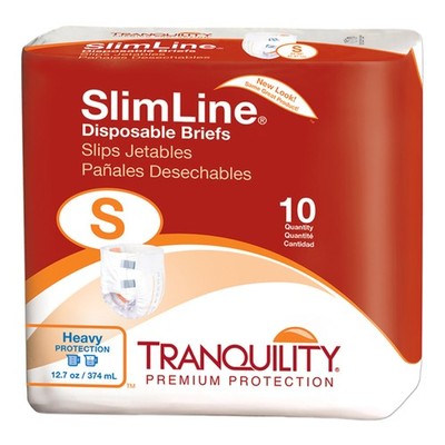 Tranquility Slimline Incontinence Brief S Full Fit 2120 65 100 Ct