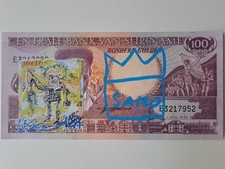 J. M. Basquiat original signierte Banknote mit Zertifikat