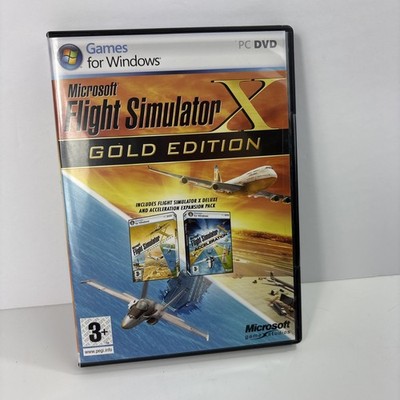 Microsoft Flight Simulator X Gold Edition PC Windows w/Acceleration Expansion