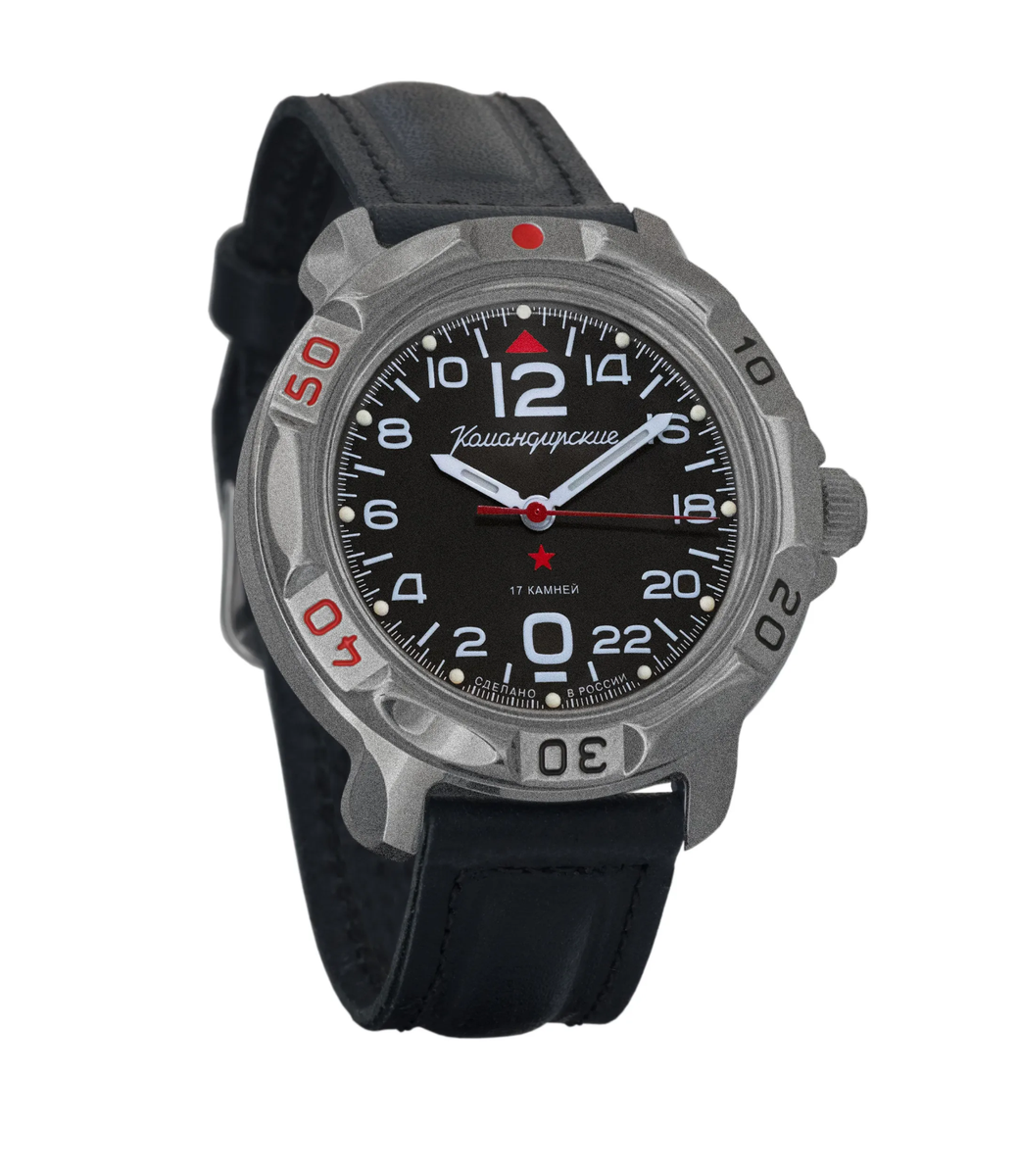 Vostok Komandirskie 81615V Watch 24-Hour Military Mechanical USA