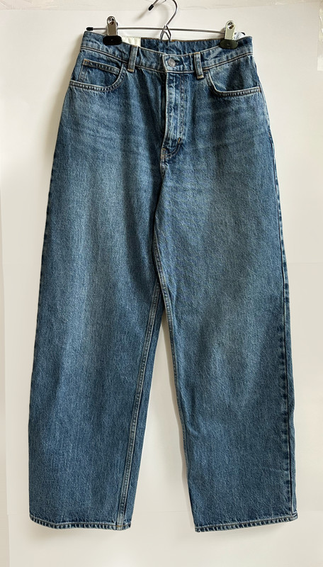 Staud Leo Denim Jean High Rise Jean Size 27 30" Inseam Vintage Wash