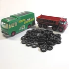 Matchbox King Size 16mm Square Tread Tyre Black Y061