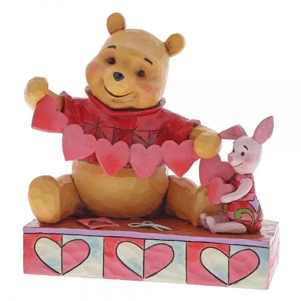 Jim Shore Disney Traditions - Pooh & Piglet - Handmade Valentines 4059746 - image 2 of 4