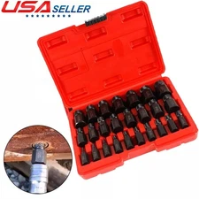 25 PCS Impact Bolt Extractor Set Nut Remover Set Stripped Extraction Socket Tool