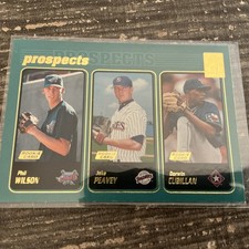 2001 Topps Phil Wilson / Jake Peavy / Darwin Cubillan #728 Prospects RC