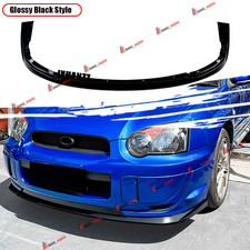 For 04 05 Subaru Impreza Wrx Sti V-limited Front Bumper Lip Spoiler Body Kit Abs For 04 05 Subaru Impreza Wrx Sti V-limited Front Bumper Lip Spoiler Body Kit Abs