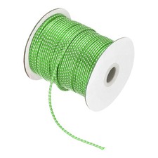 Waxed Cord 2mm Waxed Thread 87 Yard Wax String Leather Cord Green/White 