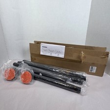 Shower Curtain Rod 32-80inches Stainless Steel, Black