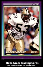 1990 Score 100 Hottest Vaughan Johnson #87 New Orleans Saints