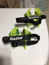 Razor Jetts Heel Wheels DLX Adjustable Strap Heelys Lime Green Shoe Skates