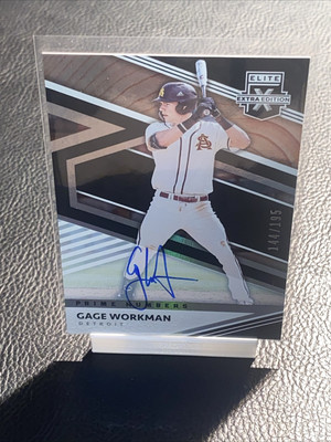#ad Gage Workman 2020 Elite Extra Edition Prime Numbers 144 195 #46 Rookie Auto RC $3.00