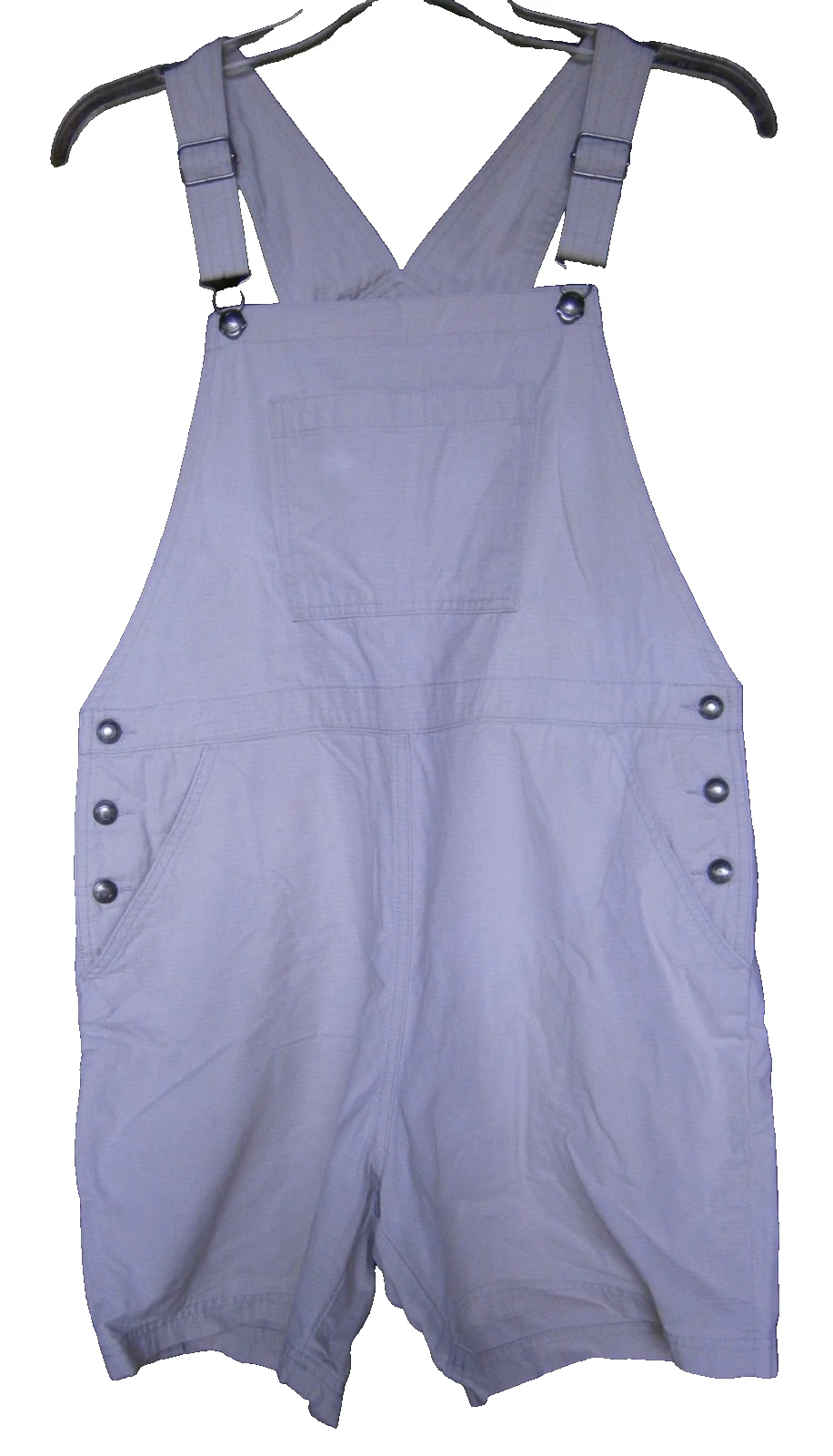 Woolrich Womens Bib Overall Shorts Large Beige Stone 38x6 Shortalls Garden Rompe