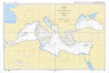 Carta Nautica Del Mediterraneo E Del Mar Nero Mappa Carta Da Parete Ammiragliato