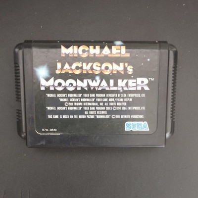 Michael jackson's Moonwalker w/o Box Manual Sega Mega Drive Japanese ver. 1990