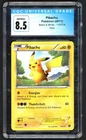 Pokemon Card - CGC 8.5 Pikachu 115/114 - Black & White Holo - NM/MINT+