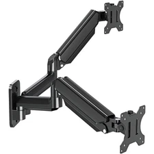 Dual Monitor Wall Mount for 13 to 32 Inch Computer Screens, Monitor Mounts fo...