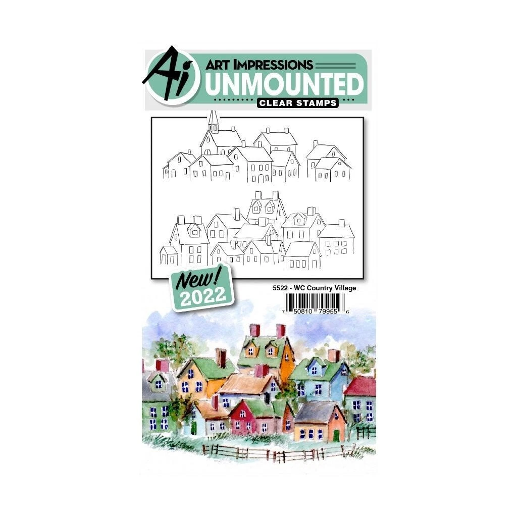 Caucho Art Impressions Edificios y monumentos Sellos artesanales