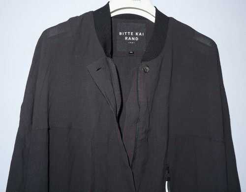 BITTE KAI RAND Damen Kleid schwarz Leinen Langarm Größe XXL - Bild 4 von 8