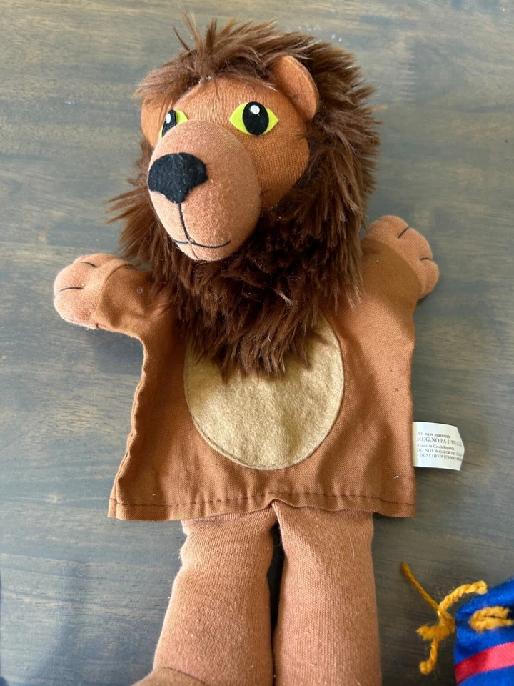 Marionetas de mano de tela Moravska del Mago de Oz República Checa desaparecida Dorothy Foto 4 de 4