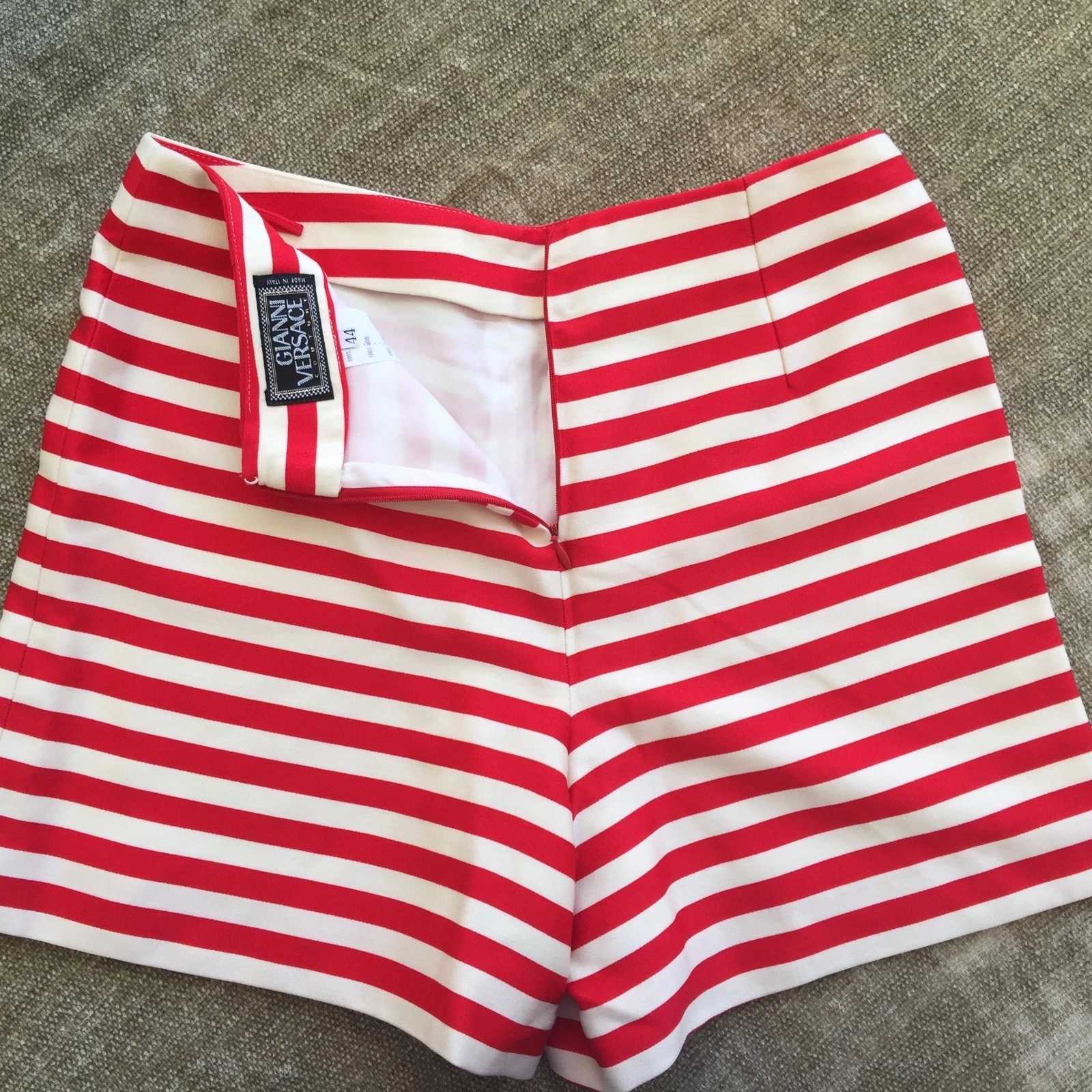 Short donna lana GIANNI VERSACE a righe nautiche taglia 44 da F L 93 94