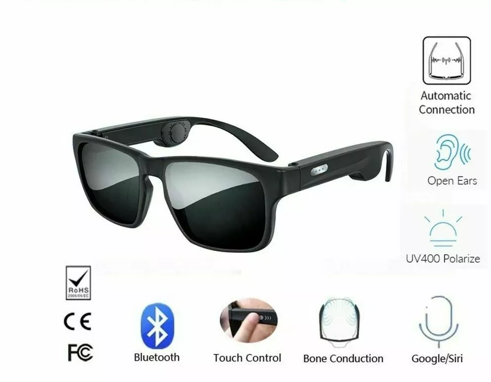 Buy Sunglasses Earphone Smart Glasses Headset Music Sunglasses Headphone  Indoor Outdoor Calling Microphone for Android iOS Cell Phones at Amazon.in