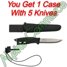 *5-Sets* Morakniv Companion Spark Stainless Steel 8.8” Fixed Knife Black 13567
