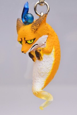 Takara Tomy Animal Fox Soul Ghost Reikon Netsuke Strap 霊コン 根付 Silver Fox 銀狐 Collectibles Monomagazine Farm Countryside