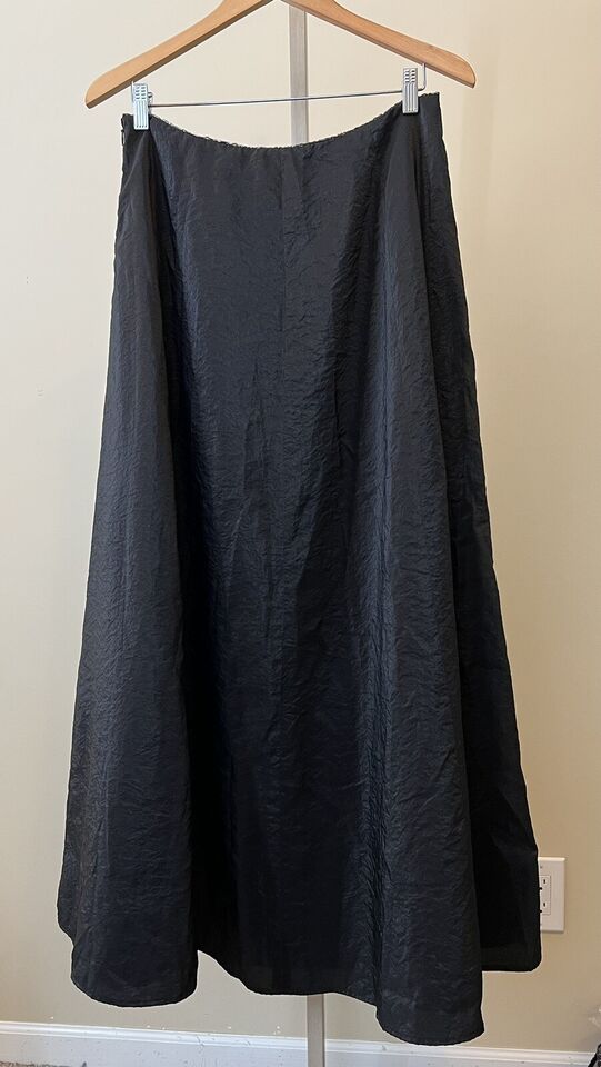 RALPH Ralph Lauren Long Black Taffeta Full Skirt Beading Size 10 | eBay