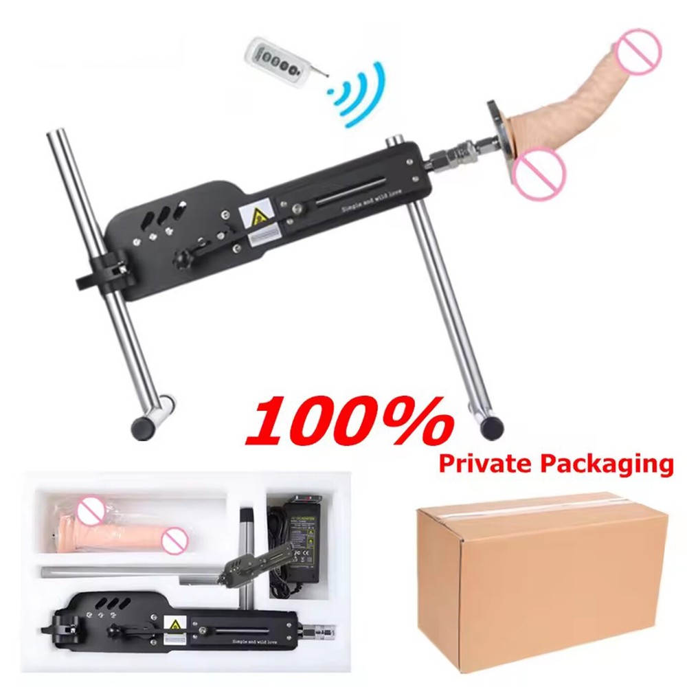 A5 Remote Control Sex Machine for Women Men Automatic Powerful Vibrator wi Dildo