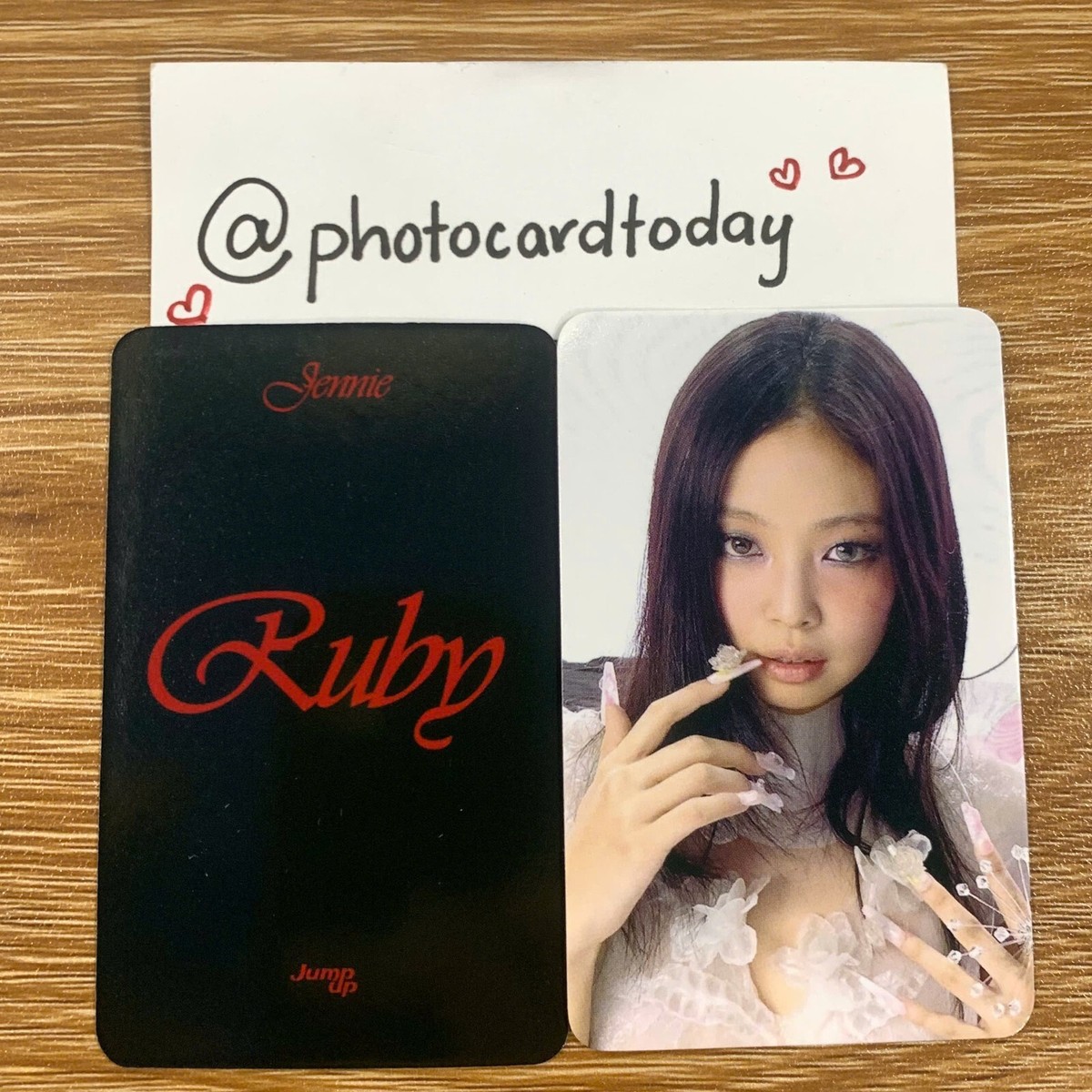 JENNIE BLACKPINK RUBY POB ALL WEB PHOTOCARD THE 1ST STUDIO ALBUM
