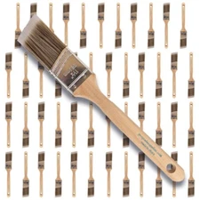 48pk 1.5"Angle House Wall,Trim Paint Brush Set Home Exterior or Interior Brushes