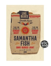 2016 Samantha Fish concert poster - Blues gig - old stock from Mojohand
