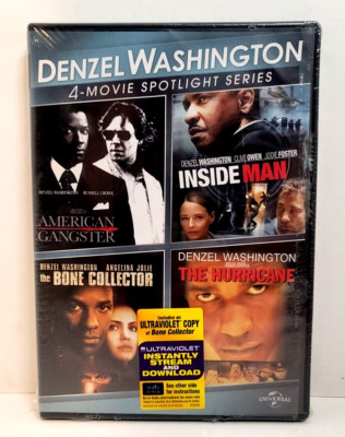 Denzel Washington 4-Movie Spotlight Series DVD 2013 New Fast Shipping