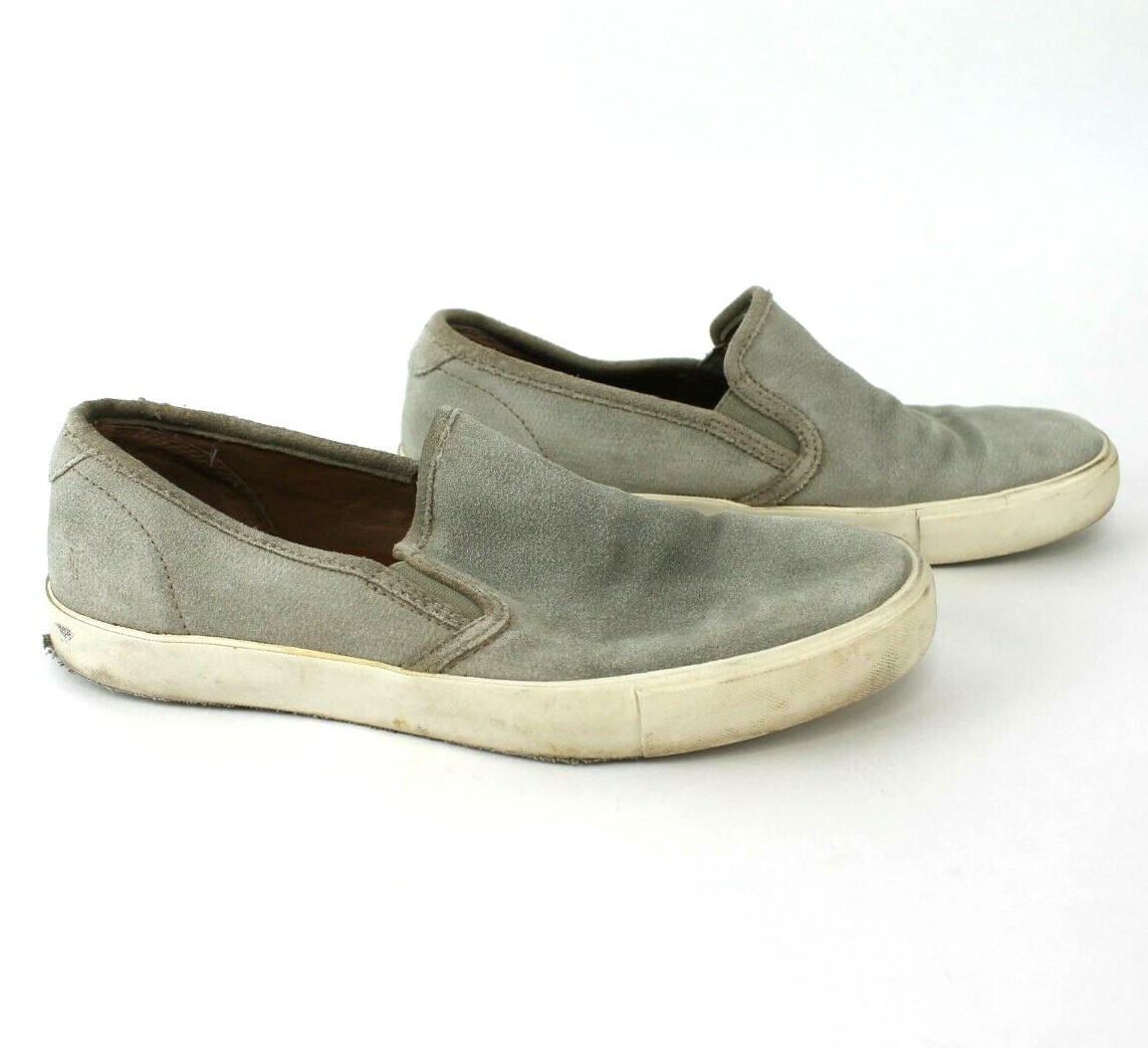 frye suede slip on