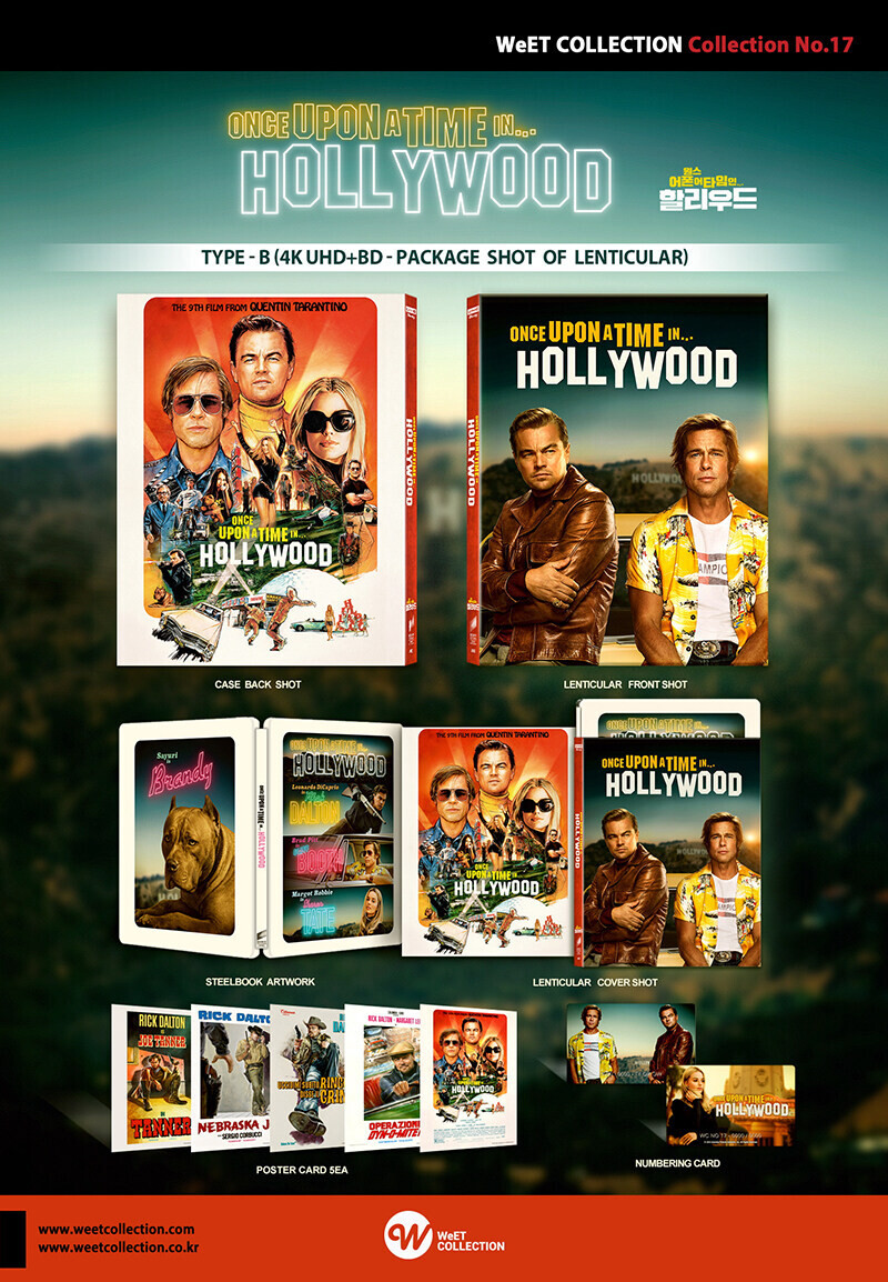 Once Upon a Time in Hollywood 4k UHD Blu-ray Steelbook