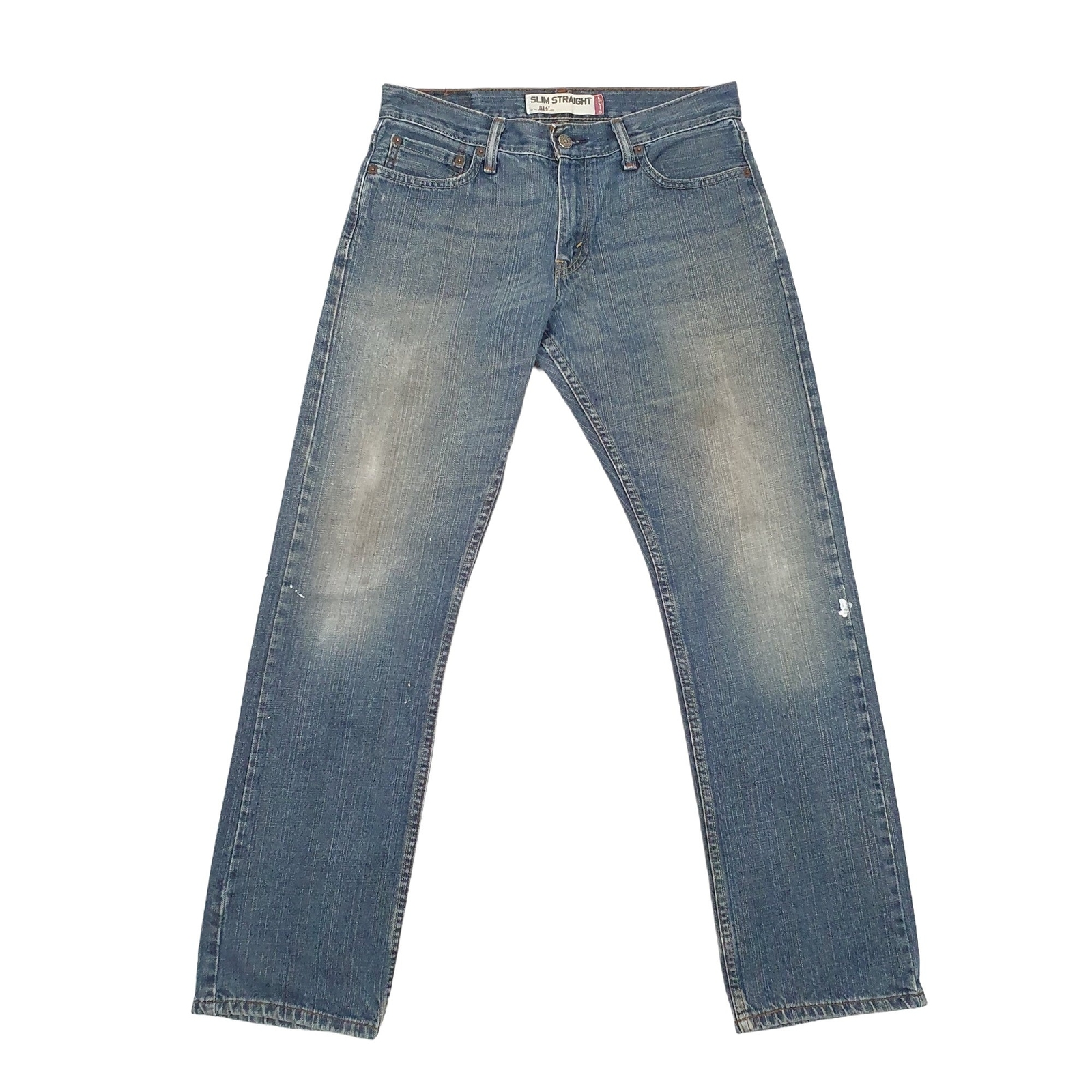 LEVIS 514 Jeans Straight Fit Blue Denim Trousers Mens W30 L30 image 2
