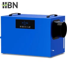 HBN 127 Pints Commercial Dehumidifier for Basement with Pump & Drain hose，Crawl 