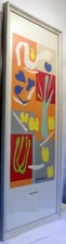 Vtg Henri MATISSE PRINT LITHO VEGETAUX 1952 Plate Signed Framed Under glass