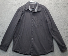 CK Calvin Klein Shirt Mens Large Multi Gingham Long Sleeve Collared Button Down