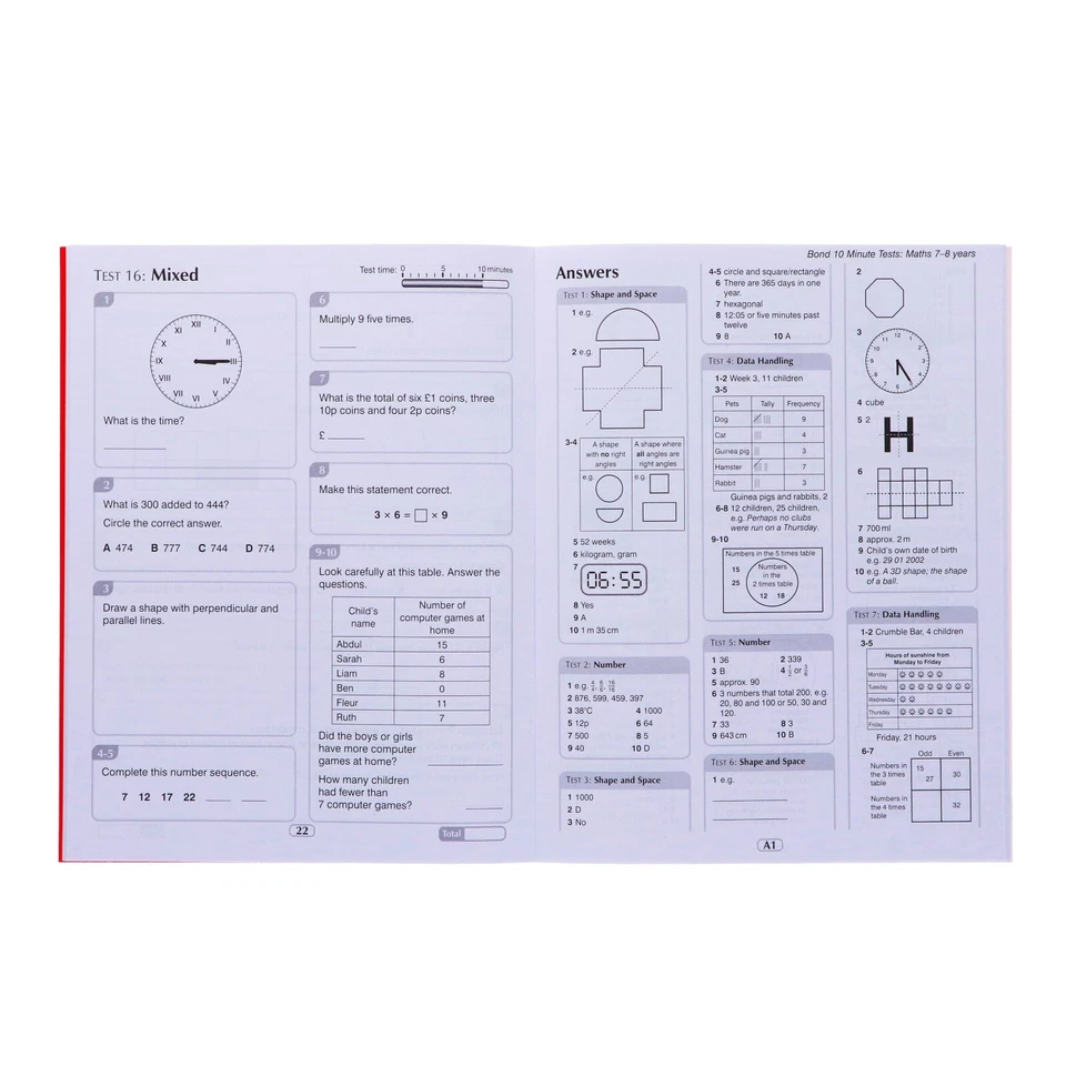 Bond 11+ Quick 10 Minute Tests (Age 7-8) by Oxford 4 Books Collection- Paperback - Image 4 of 4