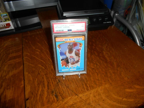 1990 FLEER ALL-STARS MICHAEL JORDAN #5 PSA NM 7 FLEER '90 ALL-STARS FREE SHIPPIN