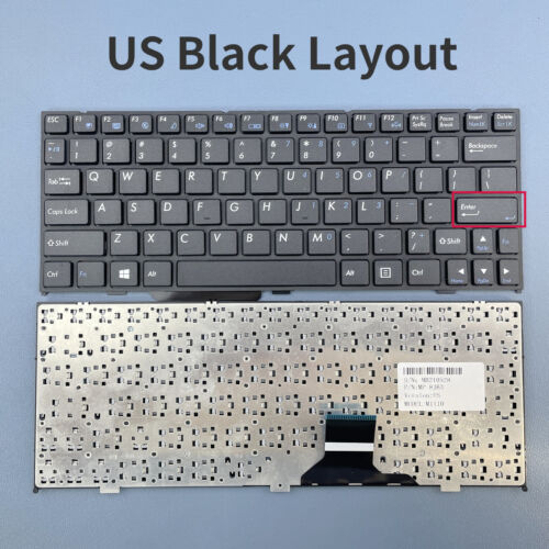 US Laptop Keyboard For CLEVO M1110 M1115 M1100 M1110Q M1111 M11X W110ER Series