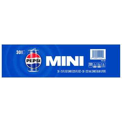 Pepsi Cola Mini Can 7.5 fl. oz., 30 pk. | eBay