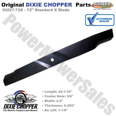 hia_　0710 OEM Dixie Chopper Standard X Blade for 72