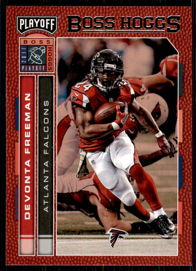 2017 Panini Playoff Boss Hoggs Devonta Freeman Atlanta Falcons #7 NFL Insert